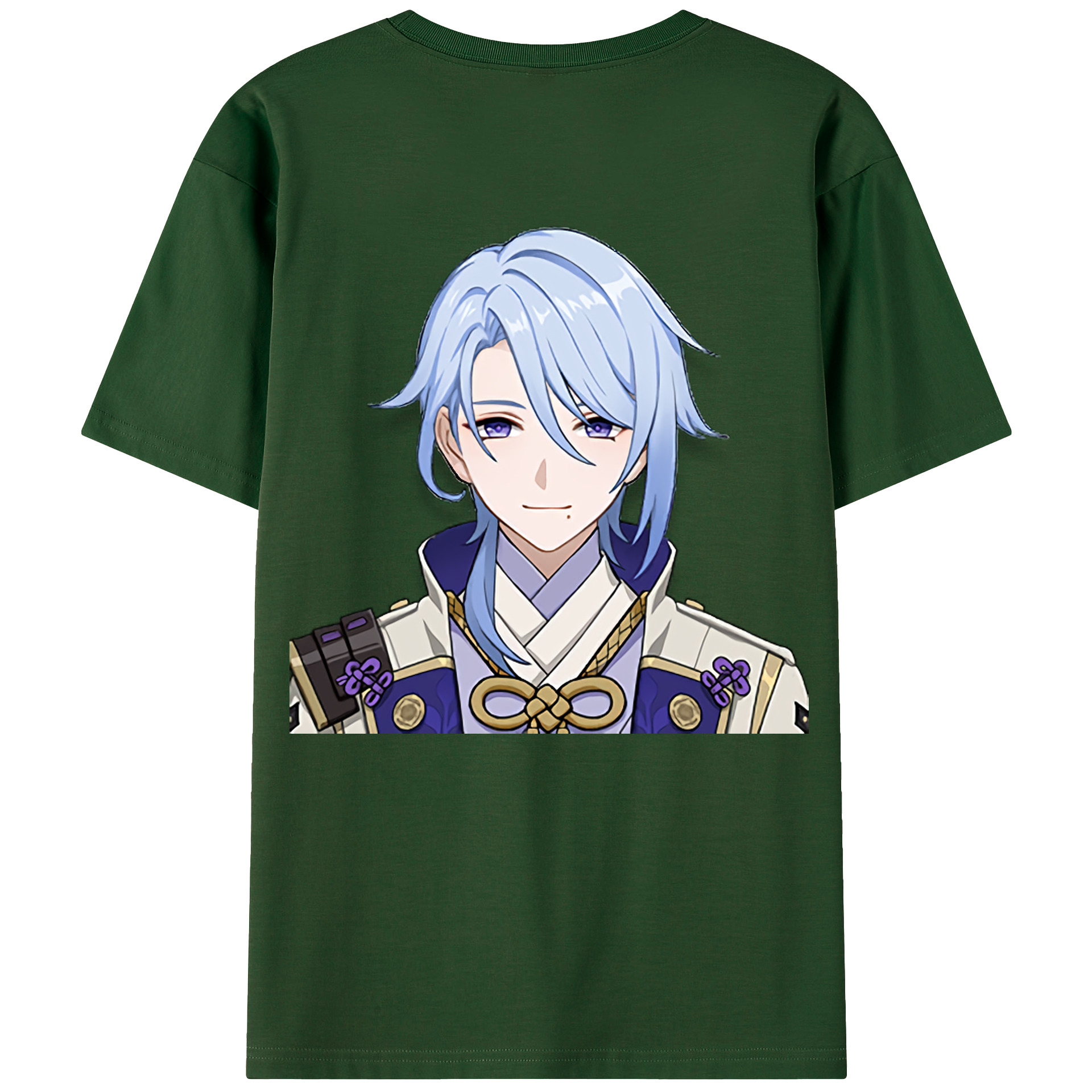 げんし神 神里綾人 かみさとあやと genshin Kamisato Ayato 綿100％半袖Tシャツ（背面プリント）